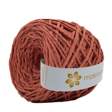 Cargar imagen en el visor de la galería, Hilaza Algodón 4mm Makrama 500gr Terracota