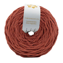 Cargar imagen en el visor de la galería, Hilaza Algodón 4mm Makrama 500gr Terracota