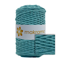 Cargar imagen en el visor de la galería, Cuerda Algodón 2mm Makrama 500gr Verde Aqua