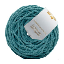 Cargar imagen en el visor de la galería, Cuerda Algodón Mini 2mm Makrama 150gr Verde Aqua