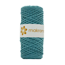 Cargar imagen en el visor de la galería, Cuerda Algodón 2mm Makrama 100m Verde Aqua