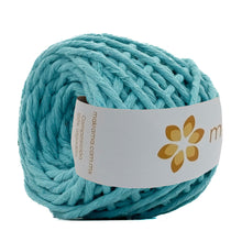 Cargar imagen en el visor de la galería, Hilaza Algodón Mini 3mm Makrama 150gr Verde Aqua