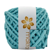 Cargar imagen en el visor de la galería, Hilaza Algodón Mini 3mm Makrama 150gr Verde Aqua
