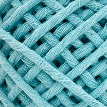 Cargar imagen en el visor de la galería, Hilaza Algodón Mini 3mm Makrama 150gr Verde Aqua