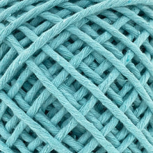 Cargar imagen en el visor de la galería, Hilaza Algodón 3mm Makrama 100m Verde Aqua
