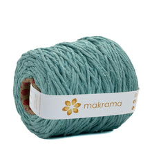 Cargar imagen en el visor de la galería, Hilaza Algodón 4mm Makrama 1kg Verde Aqua