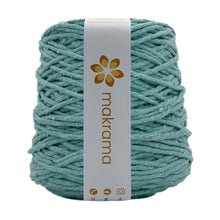 Cargar imagen en el visor de la galería, Hilaza Algodón 4mm Makrama 1kg Verde Aqua