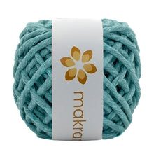 Cargar imagen en el visor de la galería, Hilaza Algodón Mini 4mm Makrama 150gr Verde Aqua
