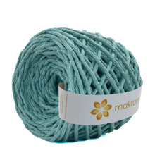 Cargar imagen en el visor de la galería, Hilaza Algodón 4mm Makrama 500gr Verde Aqua