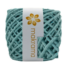 Cargar imagen en el visor de la galería, Hilaza Algodón 4mm Makrama 500gr Verde Aqua