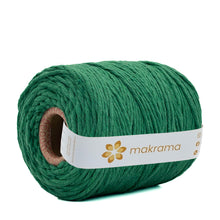 Cargar imagen en el visor de la galería, Hilaza Algodón 3mm Makrama 1kg Verde Jungla