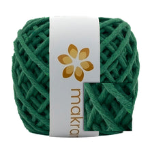 Cargar imagen en el visor de la galería, Hilaza Algodón Mini 3mm Makrama 150gr Verde Jungla