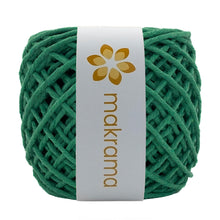 Cargar imagen en el visor de la galería, Hilaza Algodón 3mm Makrama 100m Verde Jungla
