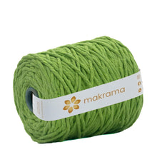 Cargar imagen en el visor de la galería, Hilaza Algodón 4mm Makrama 1kg Verde Lima