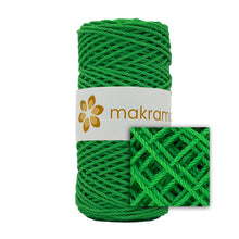 Cargar imagen en el visor de la galería, Cuerda Algodón 2mm Makrama 100m Verde Limón