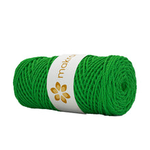Cargar imagen en el visor de la galería, Cuerda Algodón 2mm Makrama 100m Verde Limón