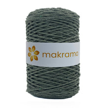 Cargar imagen en el visor de la galería, Cuerda Algodón 2mm Makrama 500gr Verde Militar