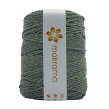 Cargar imagen en el visor de la galería, Hilaza Algodón 3mm Makrama 1kg Verde Militar