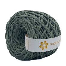 Cargar imagen en el visor de la galería, Hilaza Algodón 3mm Makrama 100m Verde Militar