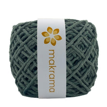 Cargar imagen en el visor de la galería, Hilaza Algodón 3mm Makrama 100m Verde Militar