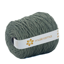 Cargar imagen en el visor de la galería, Hilaza Algodón 4mm Makrama 1kg Verde Militar