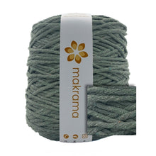 Cargar imagen en el visor de la galería, Hilaza Algodón 4mm Makrama 1kg Verde Militar