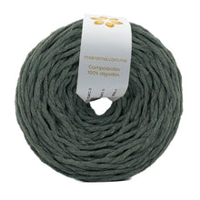 Cargar imagen en el visor de la galería, Hilaza Algodón 4mm Makrama 500gr Verde Militar