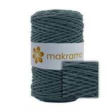 Cargar imagen en el visor de la galería, Cuerda Algodón 2mm Makrama 500gr Verde Musgo