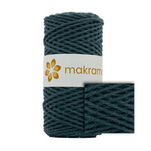 Cargar imagen en el visor de la galería, Cuerda Algodón 2mm Makrama 100m Verde Musgo