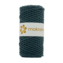 Cargar imagen en el visor de la galería, Cuerda Algodón 2mm Makrama 100m Verde Musgo
