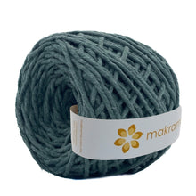 Cargar imagen en el visor de la galería, Hilaza Algodón 3mm Makrama 100m Verde Musgo