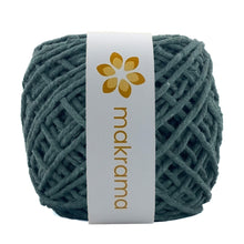 Cargar imagen en el visor de la galería, Hilaza Algodón 3mm Makrama 100m Verde Musgo