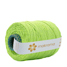 Cargar imagen en el visor de la galería, Cuerda Algodón 2mm Makrama 1kg Verde Neon
