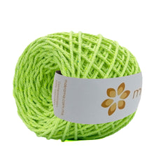 Cargar imagen en el visor de la galería, Cuerda Algodón Mini 2mm Makrama 150gr Verde Neon