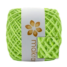 Cargar imagen en el visor de la galería, Cuerda Algodón Mini 2mm Makrama 150gr Verde Neon