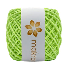 Cargar imagen en el visor de la galería, Cuerda Algodón Mini 2mm Makrama 150gr Verde Neon