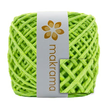 Cargar imagen en el visor de la galería, Hilaza Algodón 3mm Makrama 100m Verde Neon
