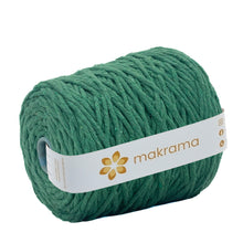 Cargar imagen en el visor de la galería, Hilaza Algodón 4mm Makrama 1kg Verde Pasto