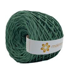 Cargar imagen en el visor de la galería, Hilaza Algodón 4mm Makrama 500gr Verde Pino