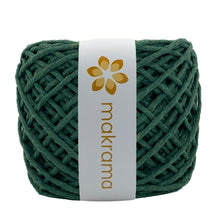 Cargar imagen en el visor de la galería, Hilaza Algodón 4mm Makrama 500gr Verde Pino