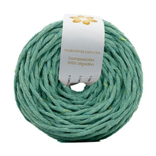 Cargar imagen en el visor de la galería, Hilaza Algodón 3mm Makrama 100m Verde Pistache