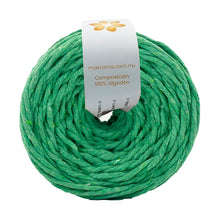 Cargar imagen en el visor de la galería, Hilaza Algodón 4mm Makrama 500gr Verde Manzana