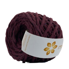 Cargar imagen en el visor de la galería, Hilaza Algodón Mini 4mm Makrama 150gr Vino Bordo