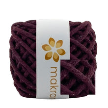 Cargar imagen en el visor de la galería, Hilaza Algodón Mini 4mm Makrama 150gr Vino Bordo