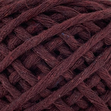 Cargar imagen en el visor de la galería, Hilaza Algodón Mini 4mm Makrama 150gr Vino Bordo