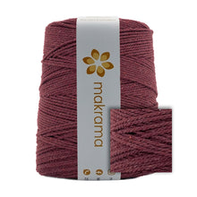 Cargar imagen en el visor de la galería, Cuerda Algodón 2mm Makrama 1kg Vino Bordo