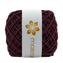 Cargar imagen en el visor de la galería, Cuerda Algodón Mini 2mm Makrama 150gr Vino Bordo