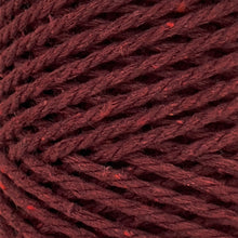 Cargar imagen en el visor de la galería, Cuerda Algodón 2mm Makrama 100m Vino Bordo