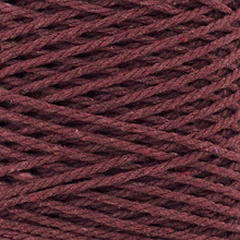 Cargar imagen en el visor de la galería, Cuerda Algodón 2mm Makrama 500gr Vino Bordo
