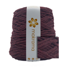 Cargar imagen en el visor de la galería, Hilaza Algodón 4mm Makrama 1kg Vino Bordo